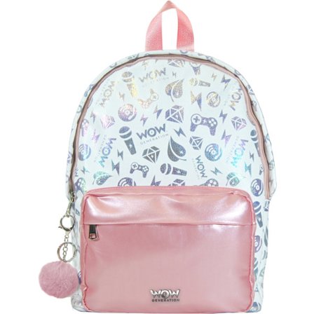 WOW Generation Ryggsäck Vit, rosa, metallic