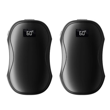 Dobbelt Magnetisk Håndvarmer Dobbeltsidet Opvarmning Genopladelig Elektrisk Bærbar Varmelegeme Gaver til Kvinder Mænd