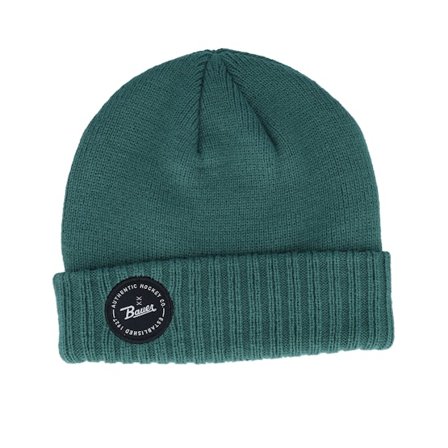Bauer - Groen cuff Beanie - Knit Patch Toque Green Cuff @ Hatstore