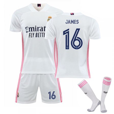 20-21 Real Madridin uusi peliasu Lapsi Aikuinen Jalkapallopaita Harjoitussetti No.16 JAMES No.16 JAMES[GKS] No.16 JAMES{EFY}