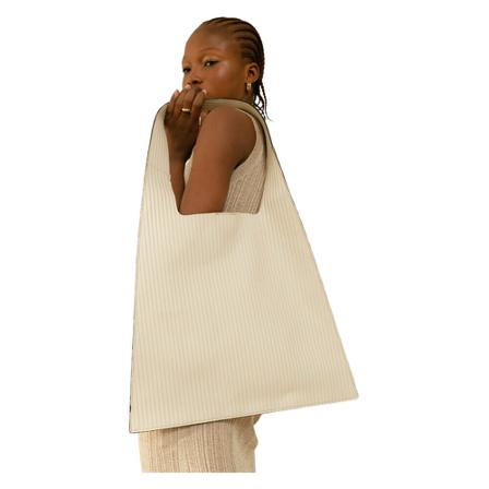 Alohas The L Pleated , Beige , Dames , Maat: ONE Size Handtassen
