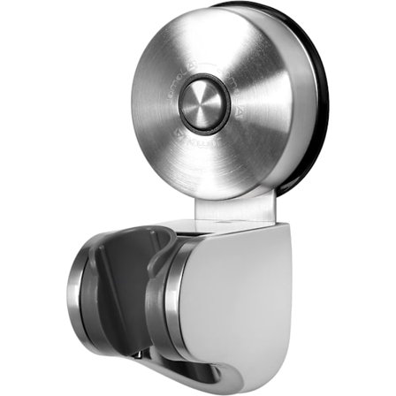 Dusjhodeholder - 1 stk rustfritt stål sugekopp dusjhodeholder, ingen grunn til å bore hull i veggen justerbar vinkel sugekopp dusjhode