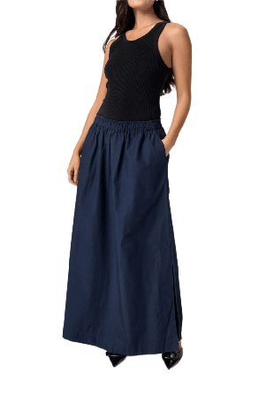 Soaked In Luxury Oleane Maja Maxi Skirt Kjolar Dam Svart M