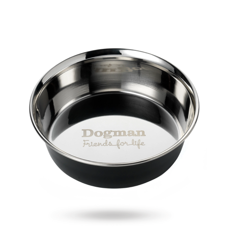 Dogman Hundeskål Heavy Rustfri Svart - Matskåler, Hundegobiter & Tyggeben til hund & katt på Doggie.no - Hundegodbiter, Tyggebein & matskåler