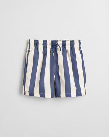 GANT Kinder Boys Badeshorts mit Blockstreifen (122/128) Blau