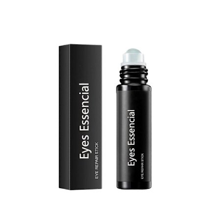 Hyaluronsyre & Koffein Øjenrulleserum til Mænd med C-vitamin - Afpuffende Øjenrullekugle mod Mørke Rande & Hævelser - Dag & Nat Anti-Aging U