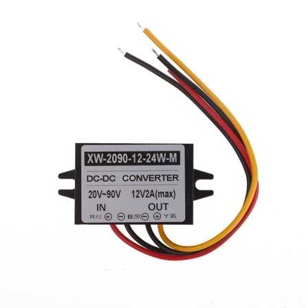 Spänningsomvandlare för steg nedåt, strömförsörjningsadapter Konverterar 24V 36V 48V till 12V - 2A