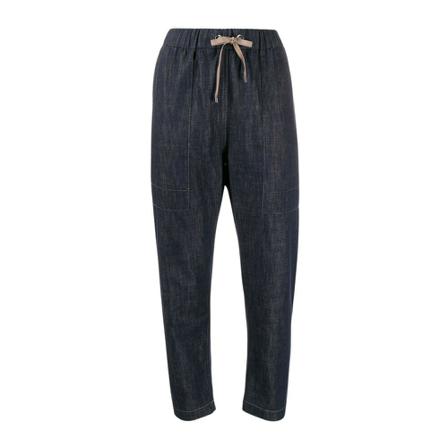 Brunello Cucinelli, Pantalone Denim Blauw, Dames, Maat:S