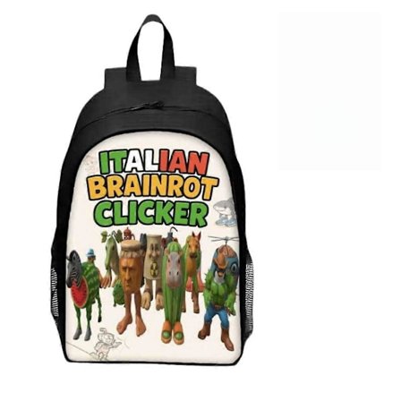 TUNG Meme Core Ryggsäck - Italiensk Brainrot Cryptid Dagsryggsäck -HK819