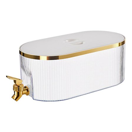 Køleskabsdrikkedispenser med Hane Lækagesikker Plastik Vandbeholder Kølende Drikkedispenser