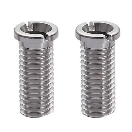 2 stk Sølv Vaskekurv Skruer Rustfritt Stål Hul Skrue Avløpsskruer, for Vaskavløp Kjøkkenvask Kjøkkenbenktilbehør (40mm Sil)