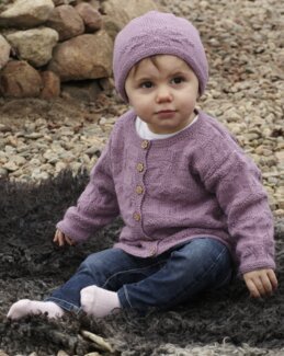 Babytröja, kofta och mössa Vide - Svarta Fåret