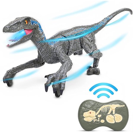 Remote Control Dinosaur Toys, Walking Robot Dinosaur With Led Light Up & Roaring