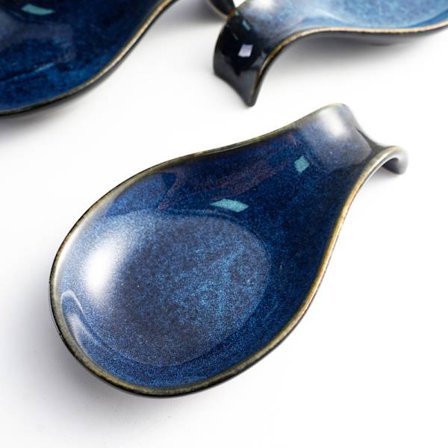 Keraaminen lusikka-alusta, lusikka-alusta keittiön tiskille, lusikkateline