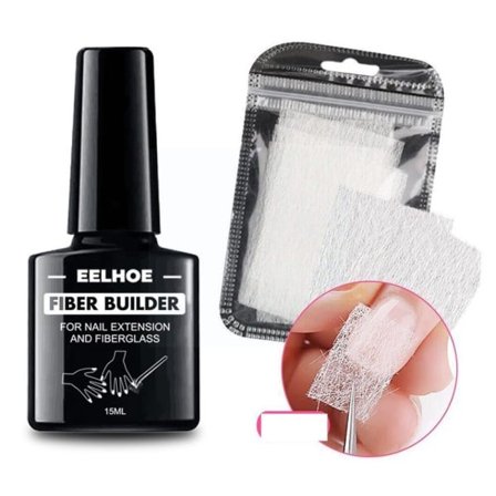 15 ml Nagelförlängning Gel Fiber Build Lim Gel Reparation Fiberglass Dekoration Gör-det-själv Nagel Nagel Lim Konst Nagel