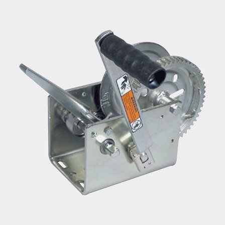 Cabrestante manual para remolque DL 2500A, 1705 kg, con freno, sin cable