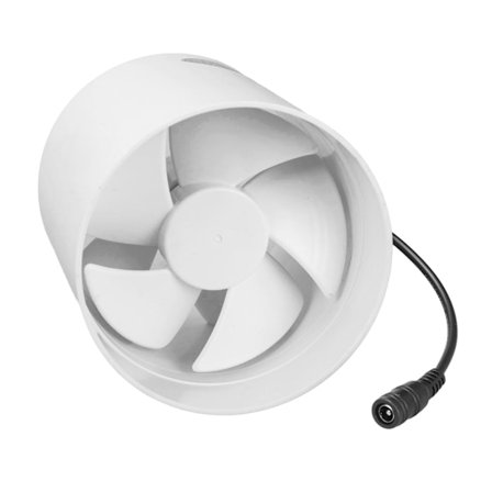 4-tommers inline booster-udsugningsventilator 12V ventilationsblæserkanalventilator med lav støj til dyrkningstelt, kældre, badeværelser
