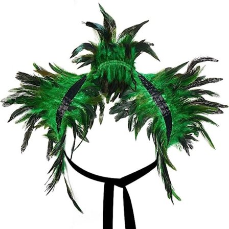 Höyhenviitta Feather Shawl GREEN