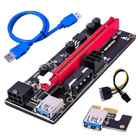 Ver009s Bærbar Usb 3.0 Pci-e 1x Til 16x Gpu Express Riser Kort For Miner