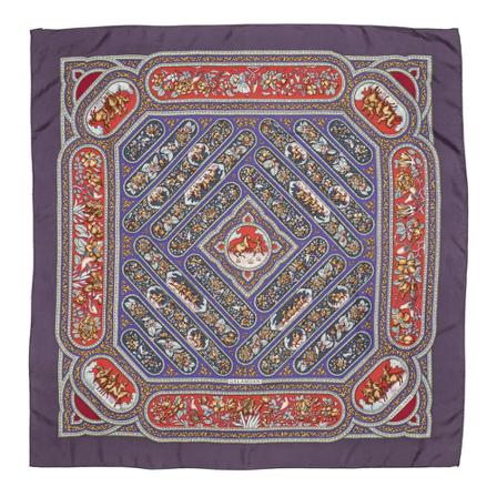 Hermès Vintage, Pre-owned Scarf Paars, Dames, Maat:ONE Size