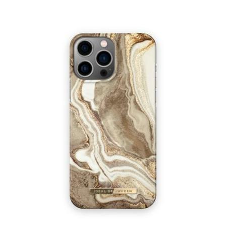 Ideal Of Sweden Iphone 13 Pro Max Skal - Golden Sand Marble Guld