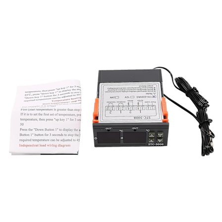 Stc-3008 110-220v Kaksoisdigitaalinen termostaatti lämpötilansäädin inkubaattorille Termostaatti Hygromete