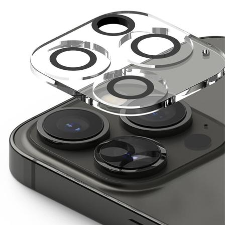 Iphone 13 Pro Max Linsskydd Heltäckande Glas Transparent