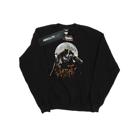 DC Comics Dam/Kvinnor Batman Arkham Knight Halloween Moon Sweatshirt