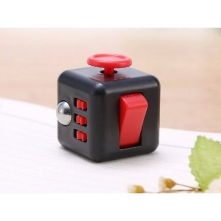 Svart och röd Anti-stress kuber, handmotoriska färdigheter leksaker, koncentr