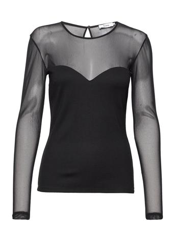 Dozza Top T-shirts & Tops Long-sleeved Svart Stylein