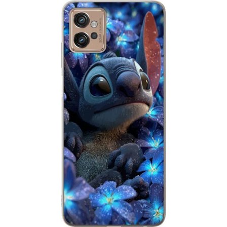 Kompatibelt Mobildeksel til Motorola Motorola Moto G32 Stitch Blant Blomster I Nattlys
