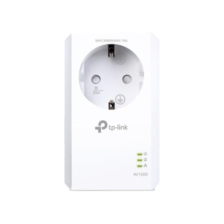 TP-Link Powerline TL-PA7017P AV1000 Gigabit Passthrough - bro - veggpluggbar