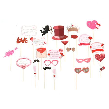 24 st fotobåsprylar helt monterade ljusa färger levande hållbara fotobåsfestprylar