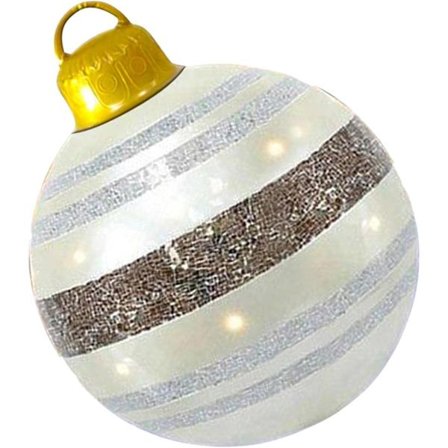 60cm gigantisk julekule, gjennomsiktig ball, gigantisk oppblåsbar jul