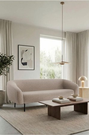 Homeroom Collection - Lily 3-istuttava sohva - Beige - 3 istuttavat sohvat - - Homeroom