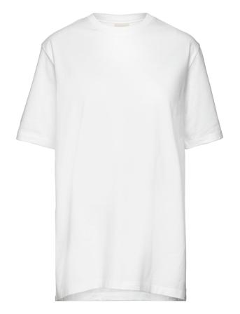 The-Shirt Os W Slit White Boob
