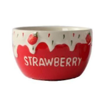 Kulhot Söpö Mansikka Keraaminen Kulho Hedelmäsalaattikulho Jogurtti Jälkiruokakulho Astiasto Riisikulho ISM