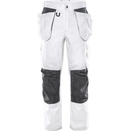 FRISTADS Hantverkarbyxa målar vit 258 BM c58 - Lyreco - Arbetskläder - Arbetsbyxor och shorts - Hantverksbyxor