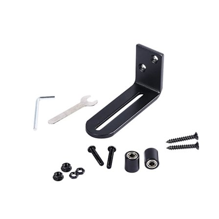 Justerbar gulvskinne i karbonstål, låvedørbeslag, 122*65mm