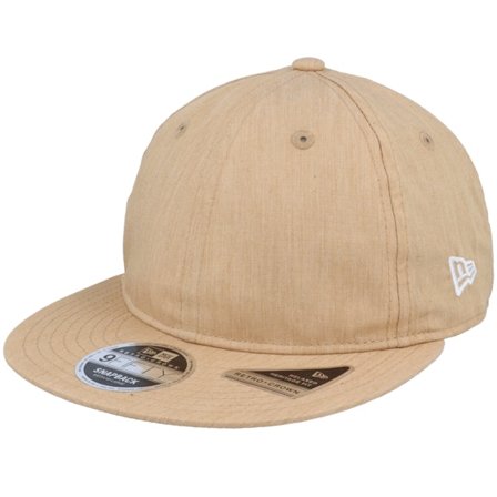 New Era - Beige snapback Czapka Z Daszkiem - Chambray 9FIFTY Stone Strapback @ Hatstore