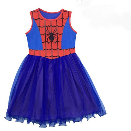 Aomig Spider-Girl Kostume, Halloween Børne Spider Kostume, Halloween Superhelte Kostume med Superhelte Maske, Deluxe Pige Spider Udklædning