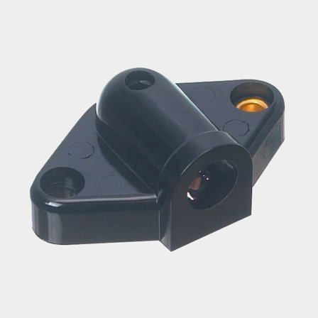 Cigarette socket, surface-mounted, round