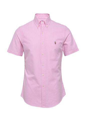 Slim Fit Oxford Shirt Designers Shirts Short-sleeved Pink Polo Ralph Lauren
