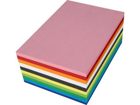 Kartong A4 mix 180g 25 arkx10 färger - Lyreco - Skola och förskola - Hobbypapper - Kartong