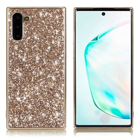 Glitter Samsung Galaxy Note 10 kuoret - Kulta