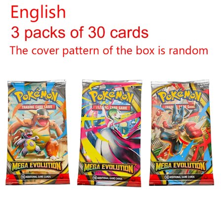 360 st/set Pokémonkort MEGA EVOLUTION SCARLET&VIOLE 151 Prismatiska Evolutioner Black Bolt Engelsk Booster Battle Transaktionskort