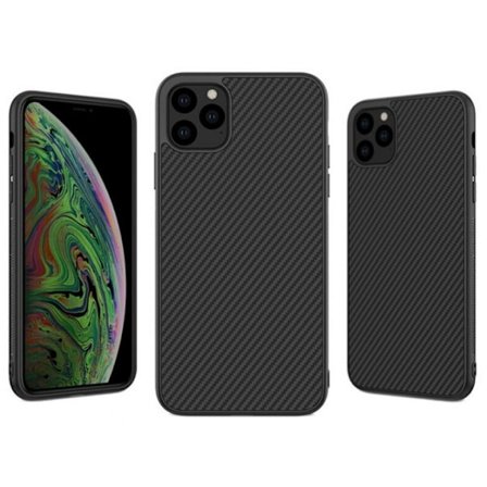 Mobilskal till iPhone 13 Pro med kolfiber look, Svart