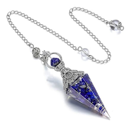 Chakra Kristallpendel Hexagonal Reiki Healing Crystal Points Ädelsten Dowsing Pendel För spådom Skriker Wicca,barn,hane