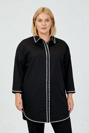 CISO - 3/4 Ærmet Skjorte - Sort