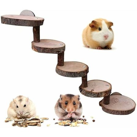 Hamster klatreleke, Hamster stige, Tretrapp Hamster leker, Hamster trapp mus, for Hamster mus, Gnagere, Chinchillaer, Marsvin og små dyr